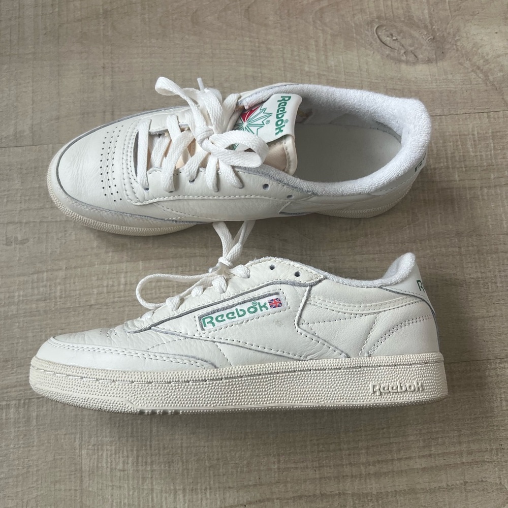 Reebok Vintage Club C 85 White Classic Leather Sneakers